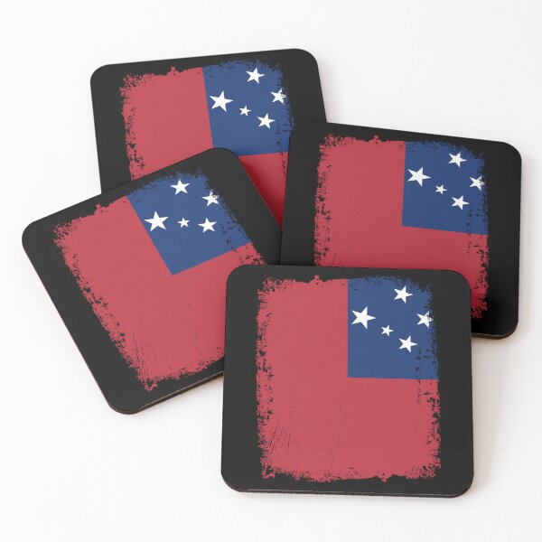Item preview, Samoa Flag Distressed designed and sold by rafaeltto.