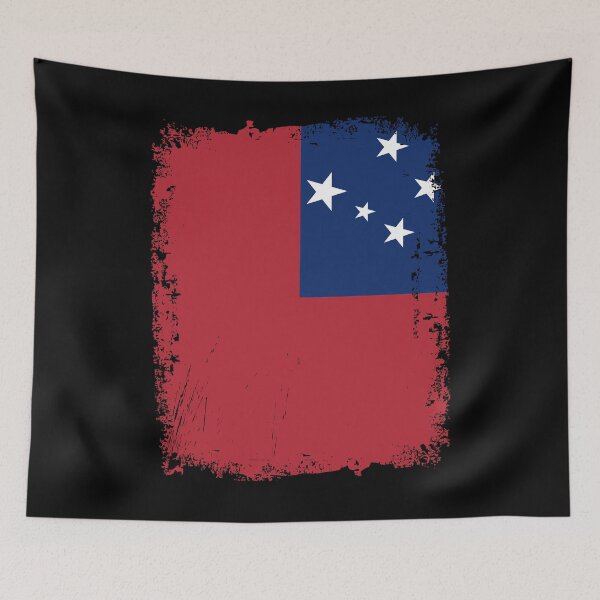 Item preview, Samoa Flag Distressed designed and sold by rafaeltto.