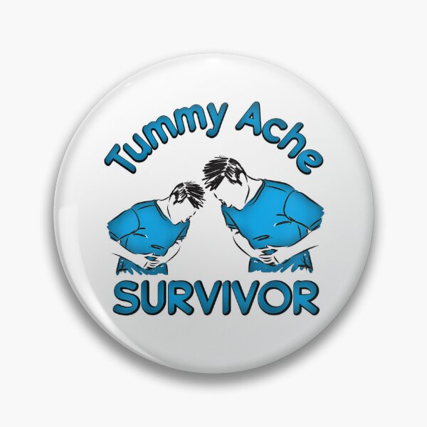 Item preview, Vintage Tummy Ache Survivor Stomachache IBS Funny Men Women  designed and sold by DerexPro.