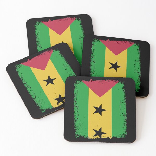 Item preview, São Tomé and Príncipe Flag Distressed designed and sold by rafaeltto.