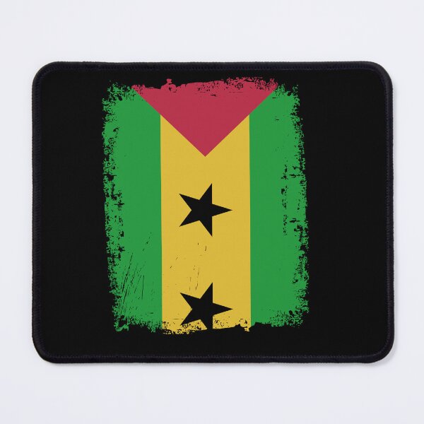 Item preview, São Tomé and Príncipe Flag Distressed designed and sold by rafaeltto.
