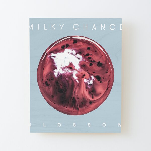Milky-Chance-Blüte Aufgezogener Druck auf Holz