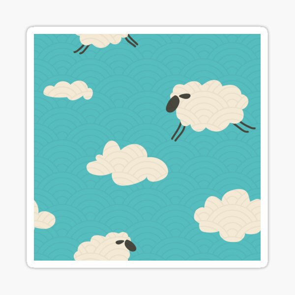Sheep Clouds and Cloud Sheep Sticker