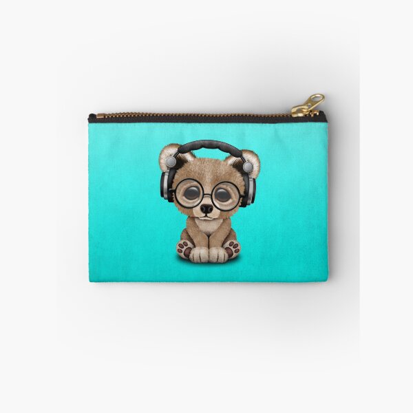 Item preview, Blue Baby Bear Dj Wearing Headphones designed and sold by JeffBartels.