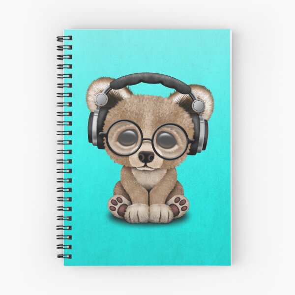 Item preview, Blue Baby Bear Dj Wearing Headphones designed and sold by JeffBartels.