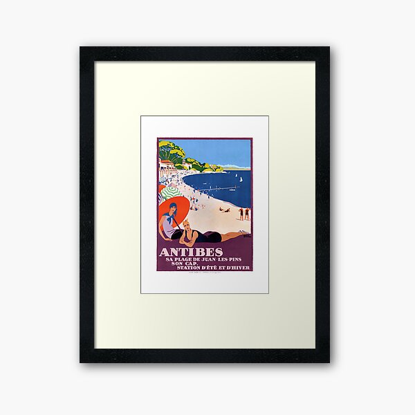Artikel-Vorschau von 1928 Frankreich ANTIBES Französische Riviera Reiseplakat, designt und verkauft von retrographics.