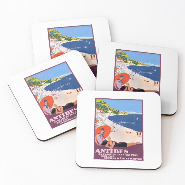 Item preview, 1928 France ANTIBES French Riviera Travel Poster designed and sold by retrographics.