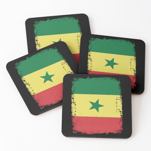 Item preview, Senegal Flag Distressed designed and sold by rafaeltto.