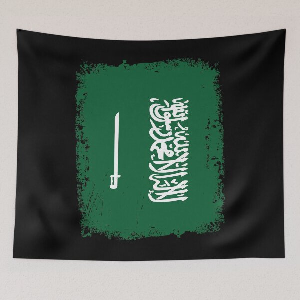Item preview, Saudi Arabia Flag Distressed designed and sold by rafaeltto.