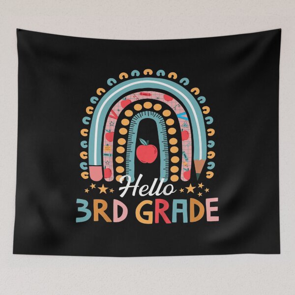 Item preview, Hello 3rd Grade Teacher Leopard Rainbow Back To School  designed and sold by AdonisShop.