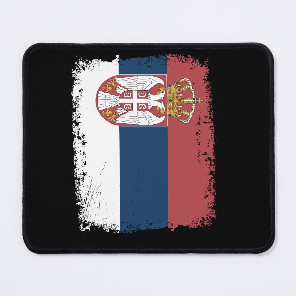 Item preview, Serbia Flag Distressed designed and sold by rafaeltto.