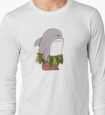 Funny Shark Head Maui Long Sleeve T-Shirt