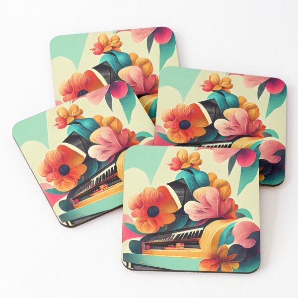 Item preview, Retro Flower Piano designed and sold by deificusArt.