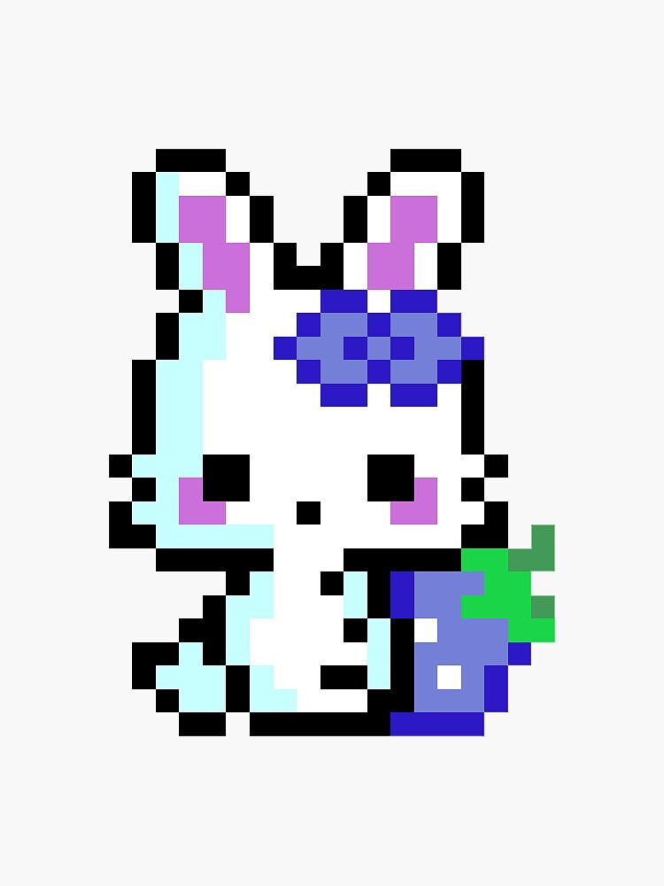  Bunny Rabbit 8 Bit Video Game Retro Cute Animal Lover