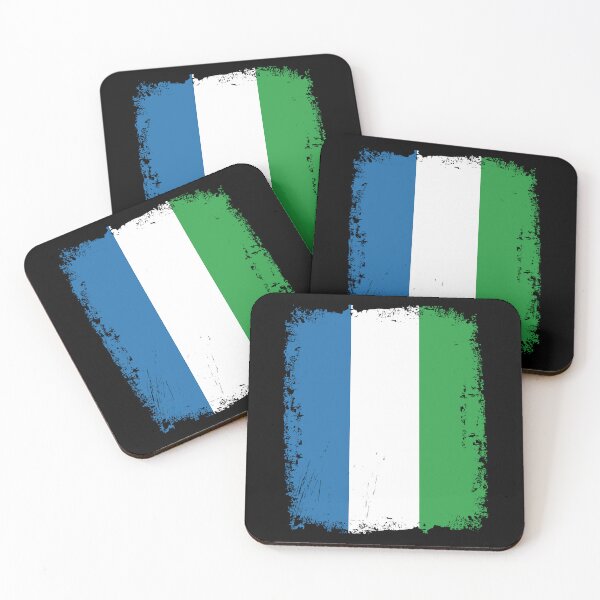 Item preview, Sierra Leone Flag Distressed designed and sold by rafaeltto.
