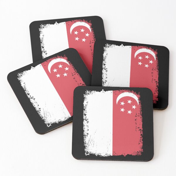 Item preview, Singapore Flag Distressed designed and sold by rafaeltto.