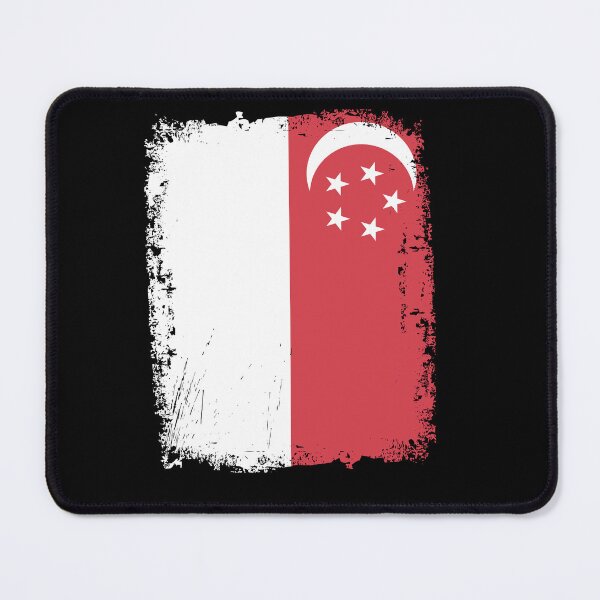 Item preview, Singapore Flag Distressed designed and sold by rafaeltto.