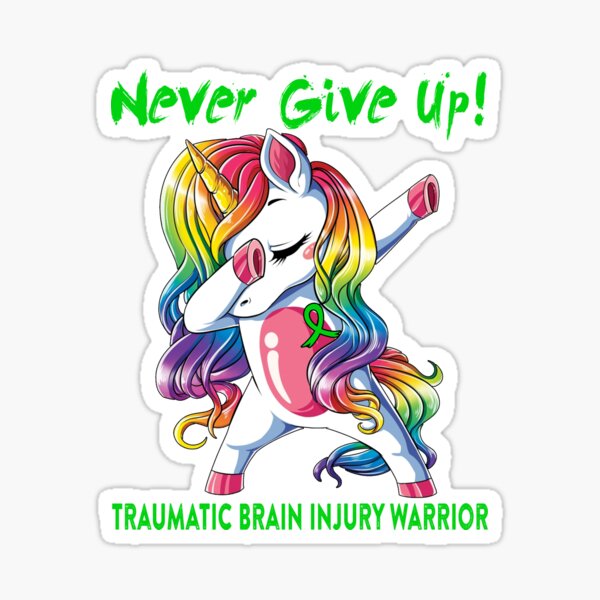 Item preview, Traumatic Brain Injury Warrior - Never Give Up! - Support Traumatic Brain Injury Warrior Gifts designed and sold by whlrcheryl.