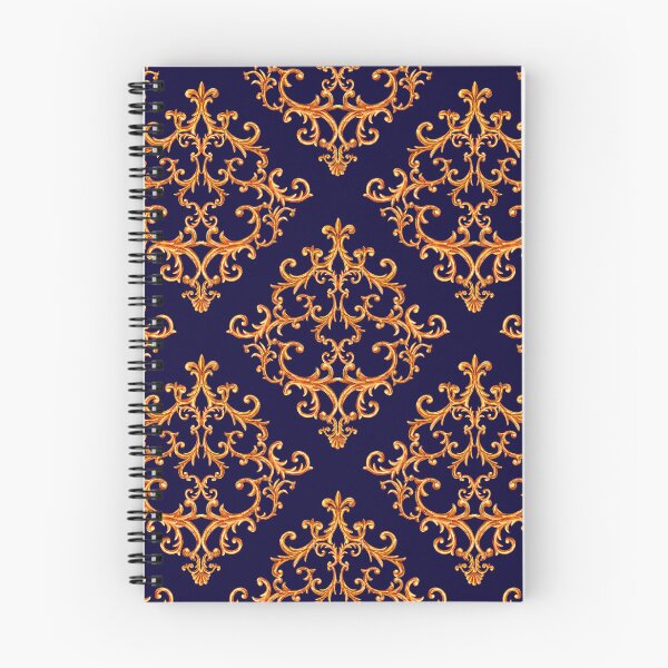 Aperçu de l'œuvre S'Épanouir Ornement Damassé Motif Or - Motifs Baroques créée et vendue par antevasinart.