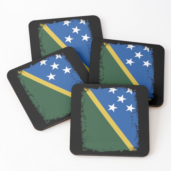 Item preview, Solomon Islands Flag Distressed designed and sold by rafaeltto.