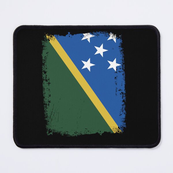 Item preview, Solomon Islands Flag Distressed designed and sold by rafaeltto.