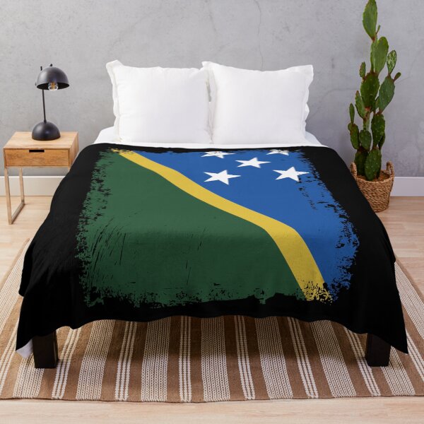 Item preview, Solomon Islands Flag Distressed designed and sold by rafaeltto.