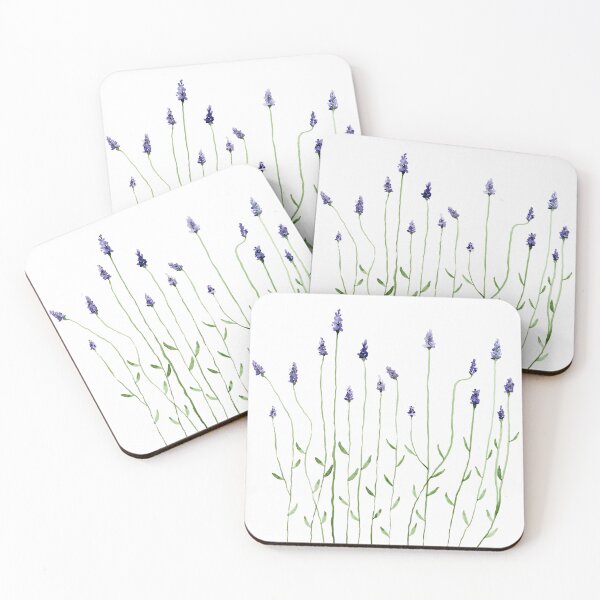 Item preview, Minimalist Lavender Floral Watercolour designed and sold by Nicky Rollings.
