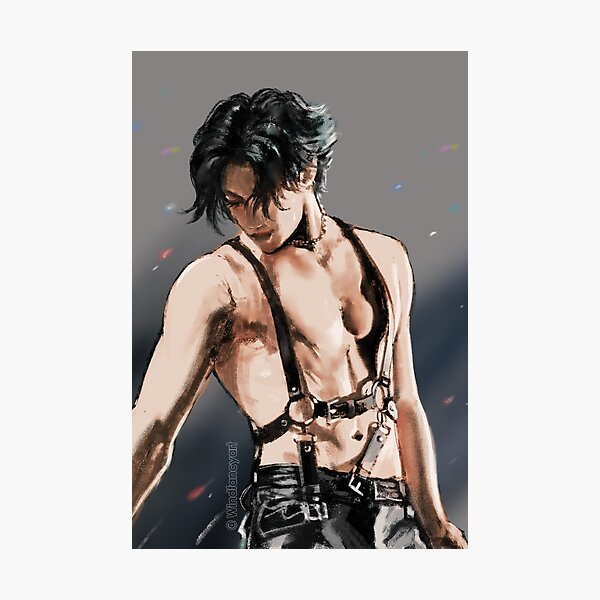 King of stage- VegasPete fanart drawing print Photographic Print