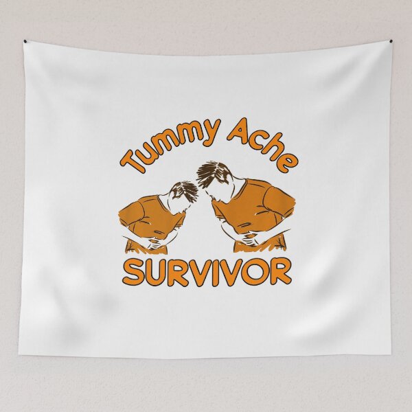 Item preview, Vintage Tummy Ache Survivor shirt Stomachache IBS Funny Men Women  designed and sold by DerexPro.
