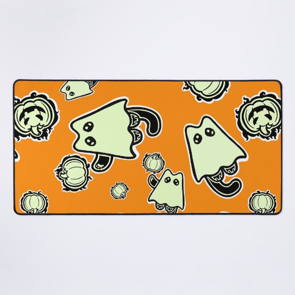 Item preview, Little Ghost Cat with a Jack O' Lantern designed and sold by RJKpoyp.