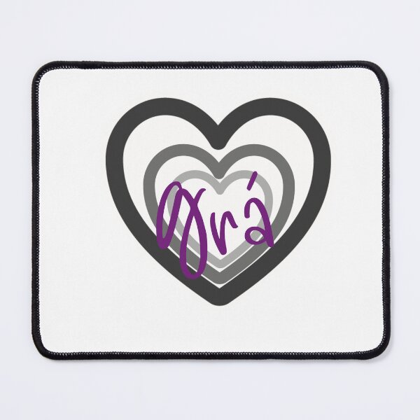 Item preview, Grá is the Irish for Love - Black and Purple designed and sold by Haiii-Designs.