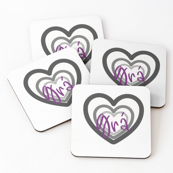 Item preview, Grá is the Irish for Love  - Black and Purple designed and sold by Haiii-Designs.