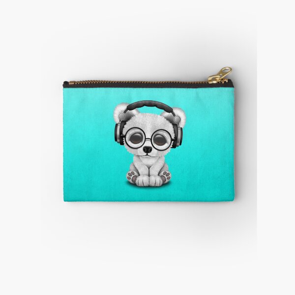 Item preview, Blue Baby Polar Bear Dj Wearing Headphones designed and sold by JeffBartels.