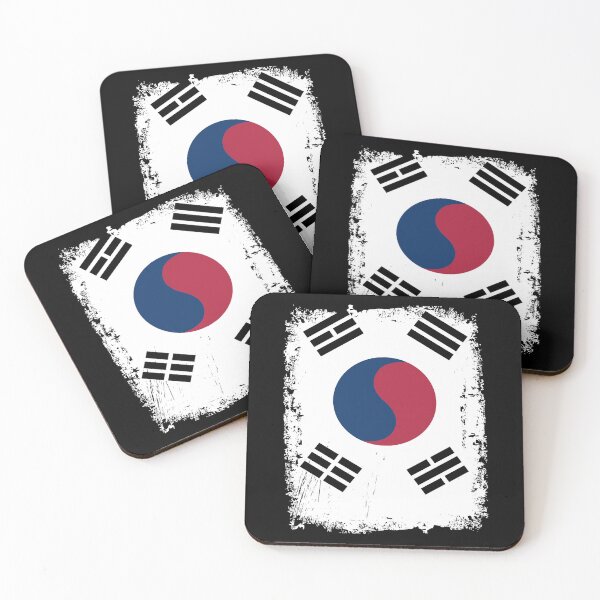 Item preview, South Korea Flag Distressed designed and sold by rafaeltto.