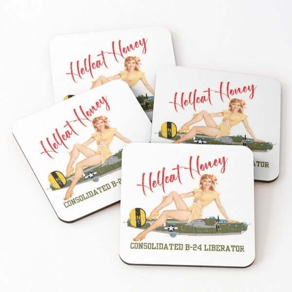 Item preview, Consolidated B-24 Liberator -  Noise Art Phrases - Hellcat Honey - Grunge Style designed and sold by pzd501.