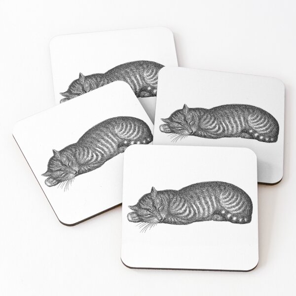 Item preview, Vintage Sleeping Cat  designed and sold by red-mode.