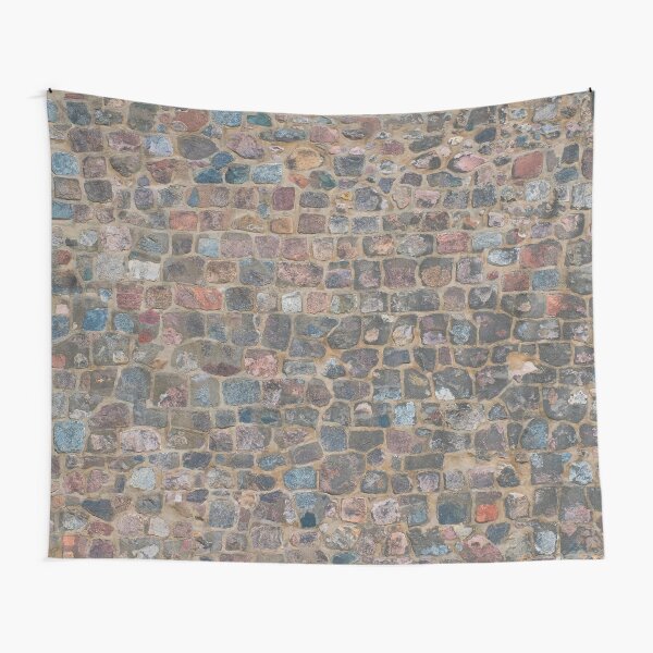 "Stone wall background natural stone wall" Tapestry by ohaniki