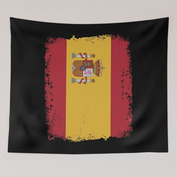 Item preview, Spain Flag Distressed designed and sold by rafaeltto.