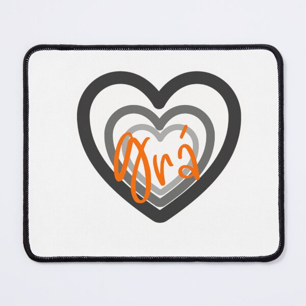 Item preview, Grá is the Irish for Love - Black and Orange designed and sold by Haiii-Designs.