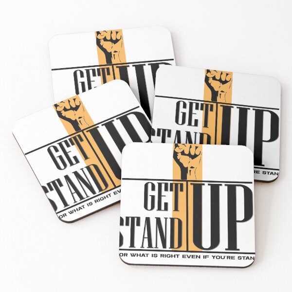 Item preview, Get Up Stand Up Motivational Text Design designed and sold by RiyonArts.