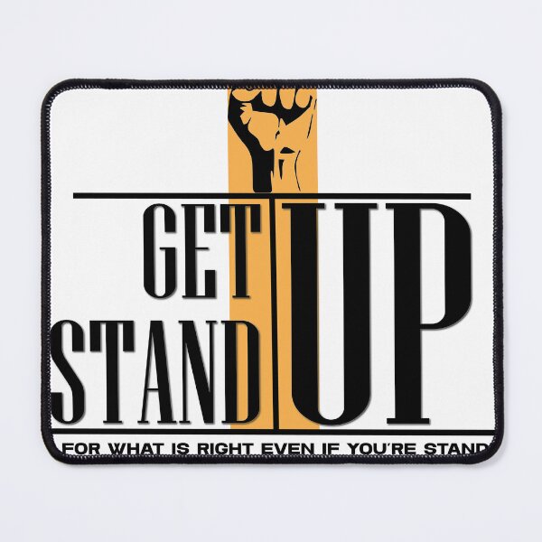 Item preview, Get Up Stand Up Motivational Text Design designed and sold by RiyonArts.