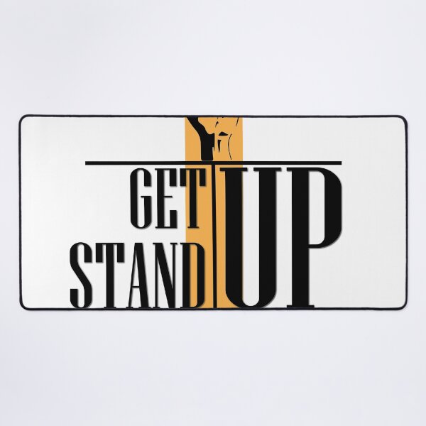 Item preview, Get Up Stand Up Motivational Text Design designed and sold by RiyonArts.