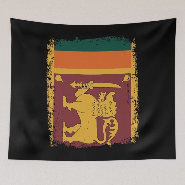 Item preview, Sri Lanka Flag Distressed designed and sold by rafaeltto.
