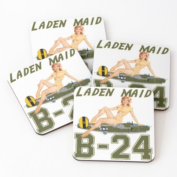 Item preview, Consolidated B-24 Liberator - Noise Art Phrases - Laden Maid - Grunge Style designed and sold by pzd501.