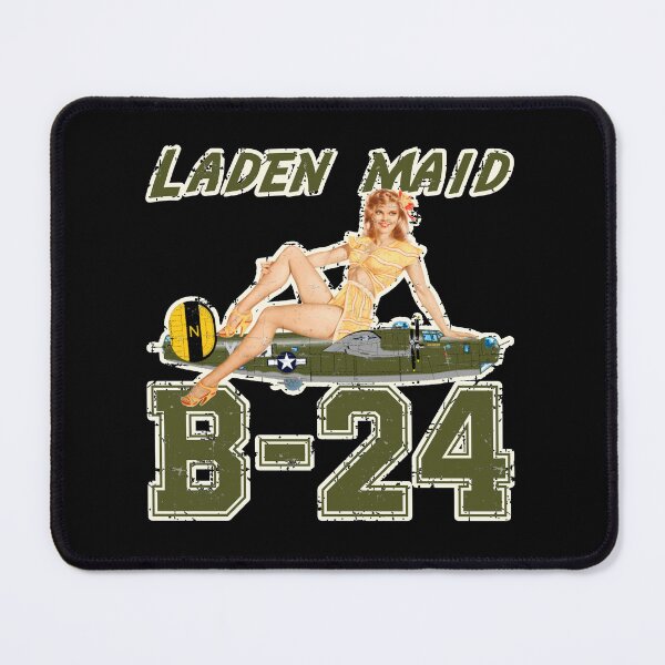 Item preview, Consolidated B-24 Liberator - Noise Art Phrases - Laden Maid - Grunge Style designed and sold by pzd501.