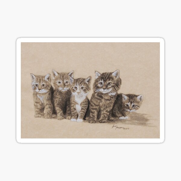 Kitten Family Sticker