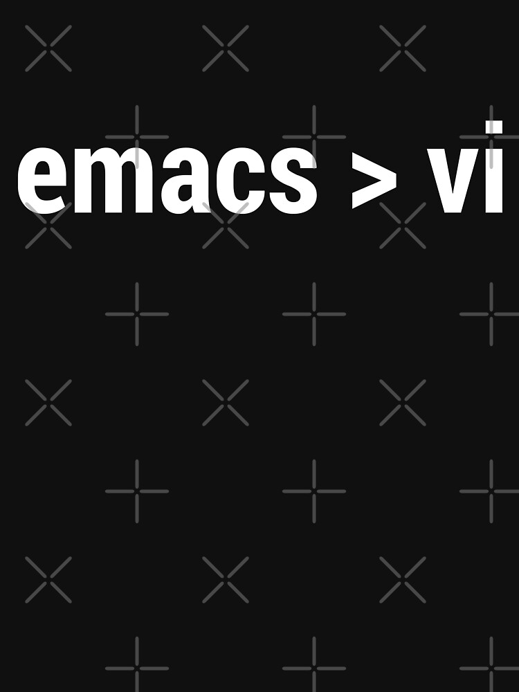 emacs greater than vi - Code Editor Flame War - White Text Design by geeksta