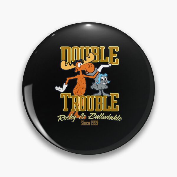 Artikelvorschau, Rocky & Bullwinkle Double Trouble T-Shirt. entworfen und verkauft von redellstor.