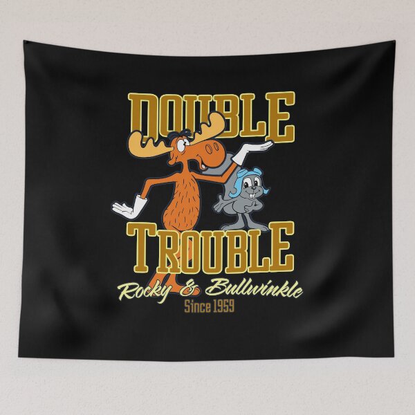 Artikelvorschau, Rocky & Bullwinkle Double Trouble T-Shirt. entworfen und verkauft von redellstor.