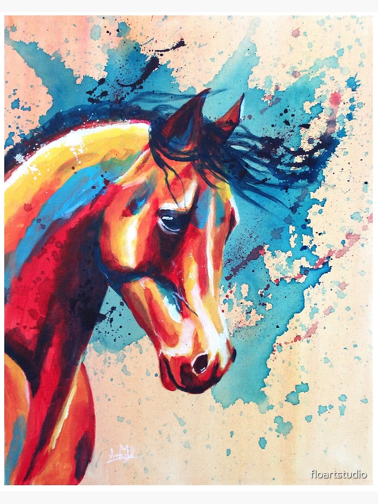 Original Horse Head Acrylic Painting Imagine 11x14 Stretched Canvas - The  Painting Pony